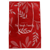 レッド「ノエル」抱き枕 ミディアムペーパーバッグ (裏面)