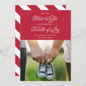 レッド・ノ・モア・ナイ静かツホリデー・フォトカード シーズンカード (正面/裏面)