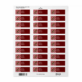 レッド・バセット・ハウンド ラベル (フルシート)