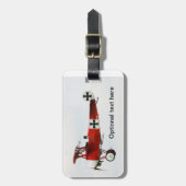 レッド・バロン・トリプレーン  ラゲッジタグ (正面縦)