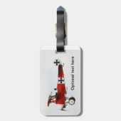 レッド・バロン・トリプレーン  ラゲッジタグ (裏面縦)