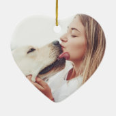 レッド・パウ・プリント・ペット・メモリアル セラミックオーナメント (裏面)