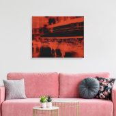 レッド・パリの夜。急カッコいい動 キャンバスプリント (インサイチュ (リビング))