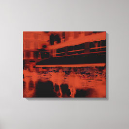 レッド・パリの夜。急カッコいい動 キャンバスプリント