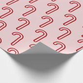 レッド&ピンクキャンディカン ラッピングペーパー (角)