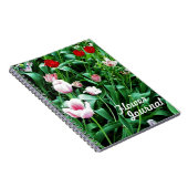 レッド&ピンクチューリップ写真 ノートブック (右側)