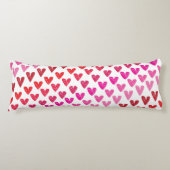 レッド&ピンクハート ボディピロー (正面)