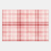 レッド&ピンクバレンタインハートラッピング紙シート ラッピングペーパーシート (正面)