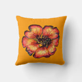 レッド&ピンクフラワーズバイアレクサンドラ調理師装飾用クッション クッション (裏面)