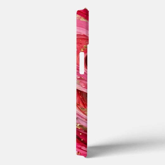 レッド＆ピンク大理石ゴールドiPhone 13ケース Case-Mate iPhoneケース (裏面 / 右)