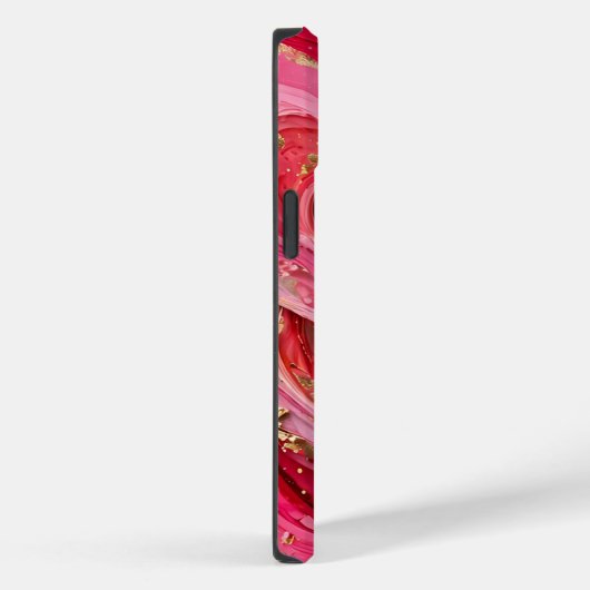 レッド&ピンク大理石ゴールドiPhone 14ケース Case-Mate iPhoneケース (裏面 / 右)