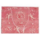レッド ピンク アンティーク カピドール 天使とハート ラージペーパーバッグ (裏面)