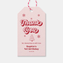 レッド ピンク クリスマス 誕生日 サンクス ギフト ギフトタグ