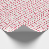 レッド ピンク コケッタ バレンタイン スイートハート ラッピングペーパー (角)