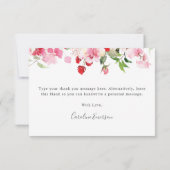 レッド ピンク サンキューカード (裏面)