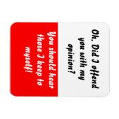 レッド・フレキシブル・マグネットを外した マグネット (横)