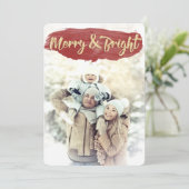 レッド&ブメリーライトウォーターカラーホリデーフラットカード シーズンカード (スタンド正面)