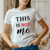 レッド+ブラックの面白い引用 Tシャツ