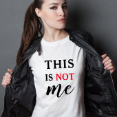 レッド+ブラックの面白い引用 Tシャツ