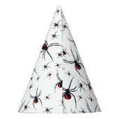 レッド&ブラックスパイダーバースデーパーティーテーマ パーティーハット (裏面)