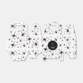 レッド&ブラックスパイダーバースデーパーティーテーマ フェイバーボックス (折り畳みなし)