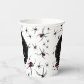 レッド&ブラックスパイダーバースデーパーティーテーマ 紙コップ (左)