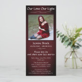 レッド&ブラックデジタルメモリアル招待状 招待状 (スタンド正面)