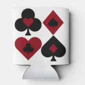 レッド&ブラックトランプのポーカートランプスーツ 缶クーラー (裏面)