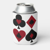 レッド&ブラックトランプのポーカートランプスーツ 缶クーラー (缶裏面)