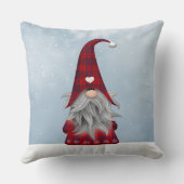 レッド&ブラックバッファロープレイドクリスマス格言 クッション (裏面)