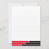 レッド&ブラックバーグラードパーティーありがとう サンキューカード (裏面)