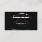 レッド&ブラックプロフェッショナル車のカーの詳細 名刺 (正面)