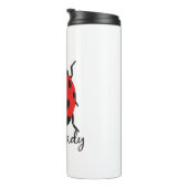 レッド&ブラックベビーラディバグかわいいレッドラディバグ昆虫 タンブラー (回転右)