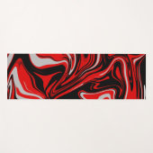 レッド&ブラック抽象芸術ヨガマット ヨガマット (正面(横))