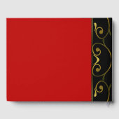 レッド&ブラック結婚ズゲストブック ゲストブック (裏面)