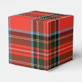 レッド ブラック アンド ホワイトのチェック柄 クラシック フェイバーボックス (裏面サイド)