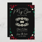 レッド・ブラック・グリーンの部族アフリカ日付保存 セーブザデート (正面/裏面)