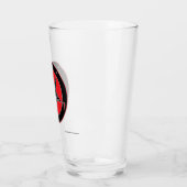 レッド、ブラック、グレー・バプホメットデザイン タンブラーグラス (左)