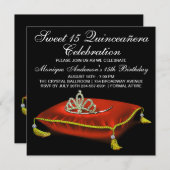 レッド ブラック ゴールド キンセアニエラ 招待状 (正面/裏面)