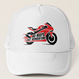 レッド ブラック スポーツ モーターサイクル キャップ