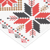 レッド、ブラック&ブラウン南西スタイル ショートテーブルランナー (コーナー)