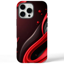 レッド ブラック 3D グラデーション スマホケース