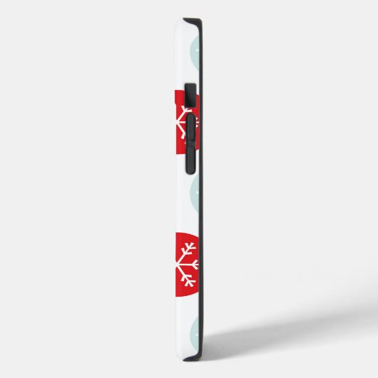 レッド&ブルーススノーフレークフォンケース Case-Mate iPhoneケース (裏面 / 左)