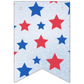 レッド&ブルースターズ7月4日パーティー バンティングフラッグ (第1の旗)