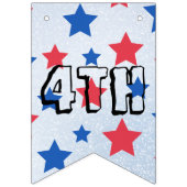 レッド&ブルースターズ7月4日パーティー バンティングフラッグ (第3の旗)