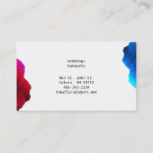 レッド&ブルーバラ 名刺 (裏面)