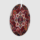 レッド&ブルーペルシャデザイン オーナメント (正面)