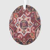 レッド&ブルーペルシャデザイン オーナメント (正面)