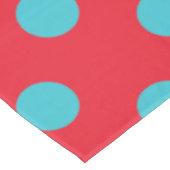 レッド&ブルー水玉模様テーブルクロス テーブルクロス (アングル)