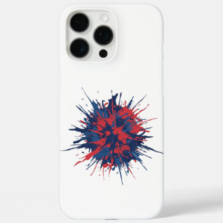 レッド ブルー エクスプロージョン iPhone 16 PRO MAXケース